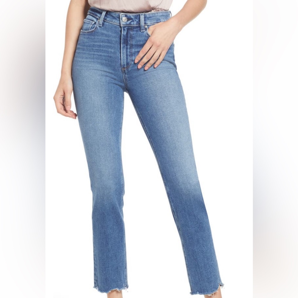 Paige Cindy High Waist Straight Leg Jeans